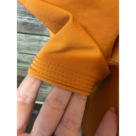 Lafayette 148 New York Blazer Jacket S Small Orange Snap Button 3/4 Sleeves Boxy - Picture 8 of 9